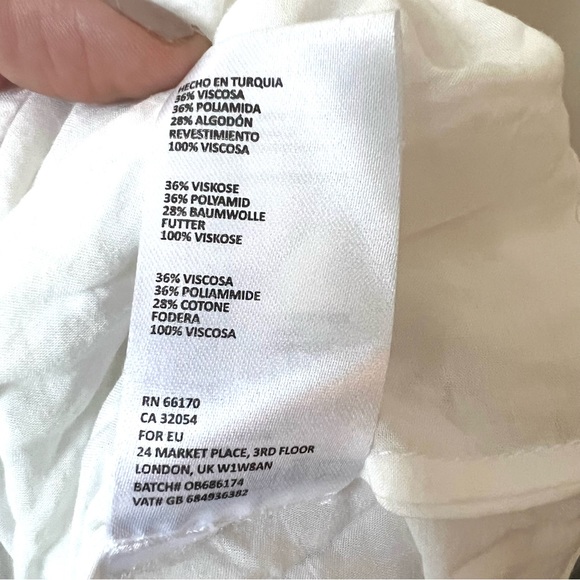 Anthropologie Maeve Anastasi Lace White Midi Dress - Picture 12 of 12